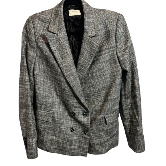 Billy Reid $1200 Wool Silk 2 Piece Pants Suit Jacket Blazer Sz 4 - Picture 2 of 9